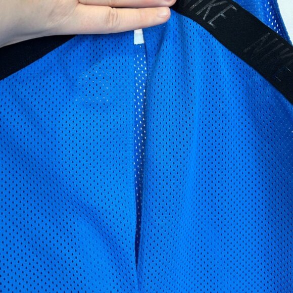 Nike Racerback Mesh Tank Top Open Back Blue - Picture 5 of 7